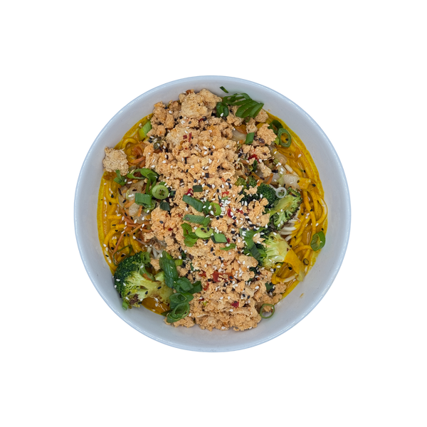 Asiatische Mie-Nudeln Huhn Curry