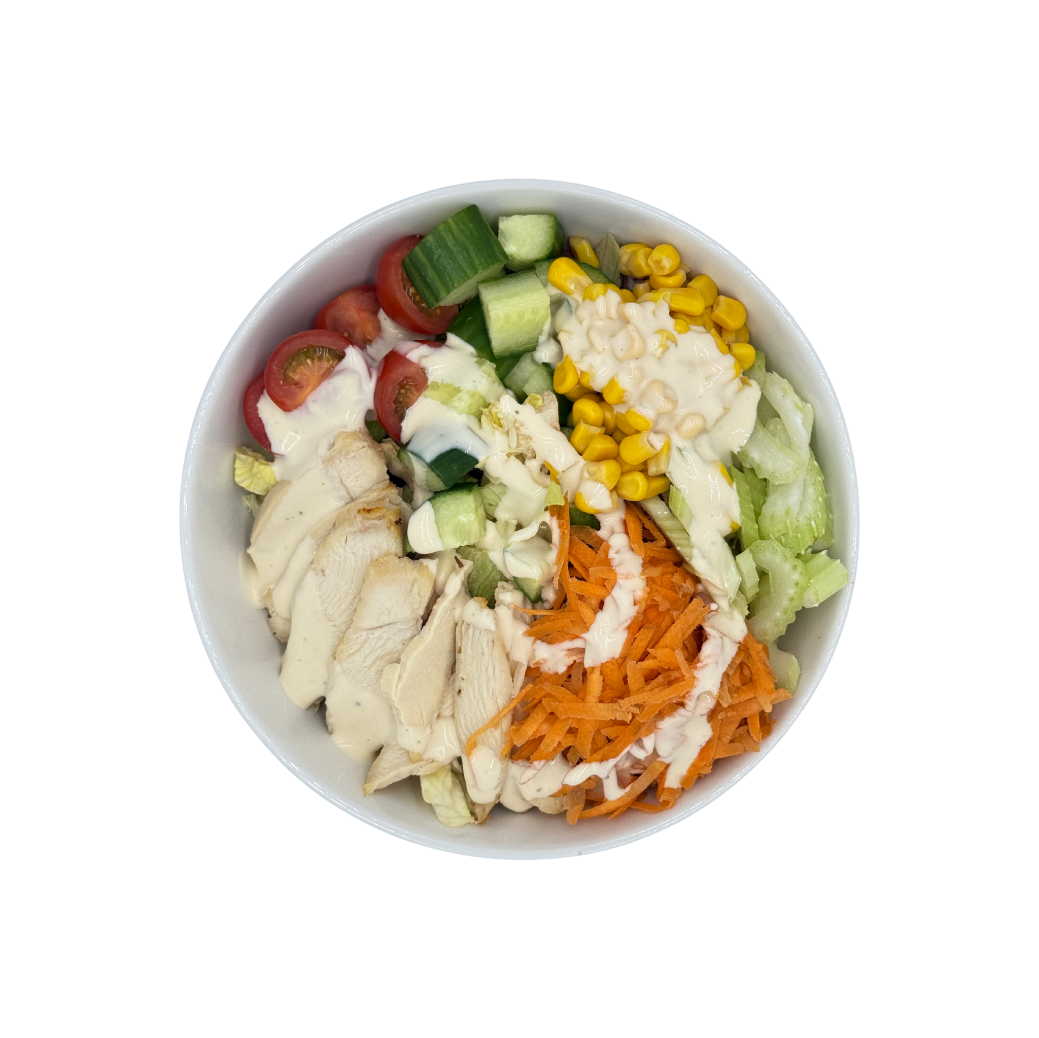 Bunter Hähnchen Salat