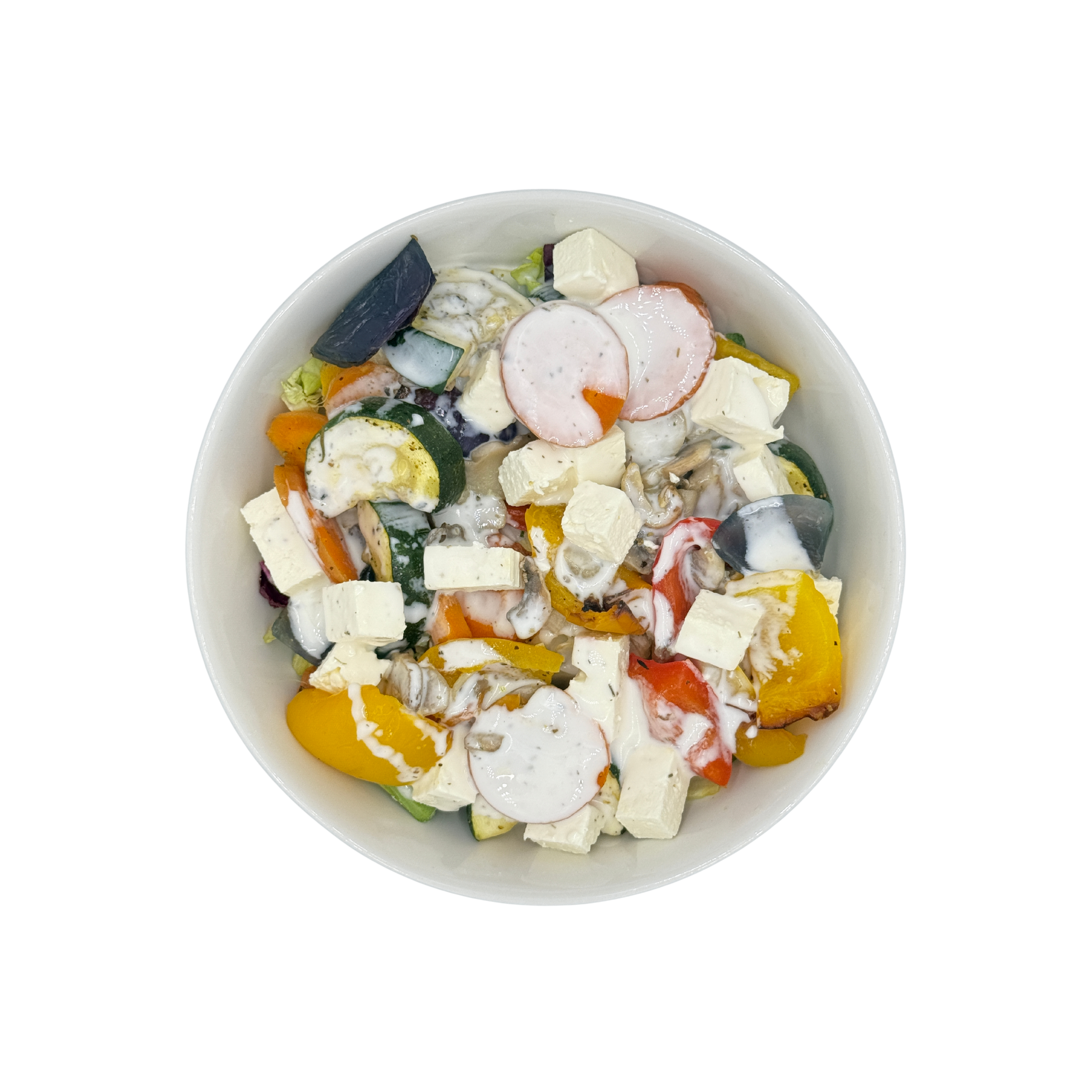 Bunter Röstgemüsesalat mit Feta