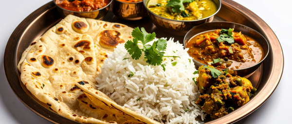 Indisches Curry mit Naan