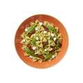 Farfalle mit Feta, getrockneten Tomaten, Rucola und Pesto