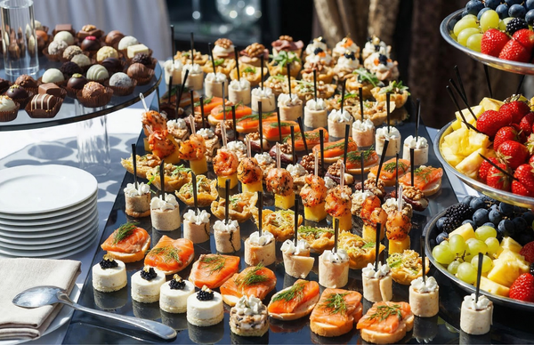 Fingerfood auf Platten