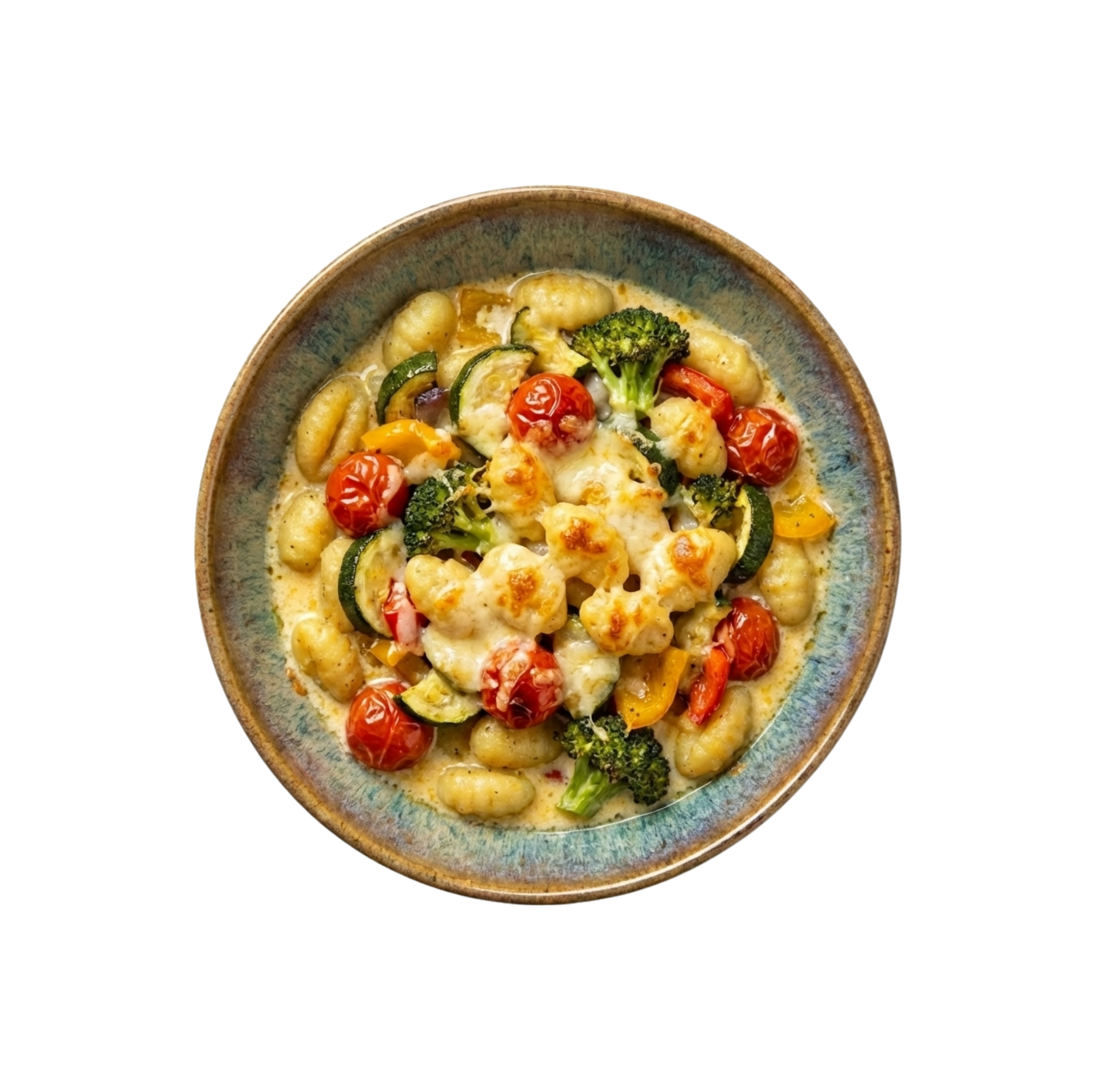 Gnocchiauflauf mit Gemüse und Mozzarella