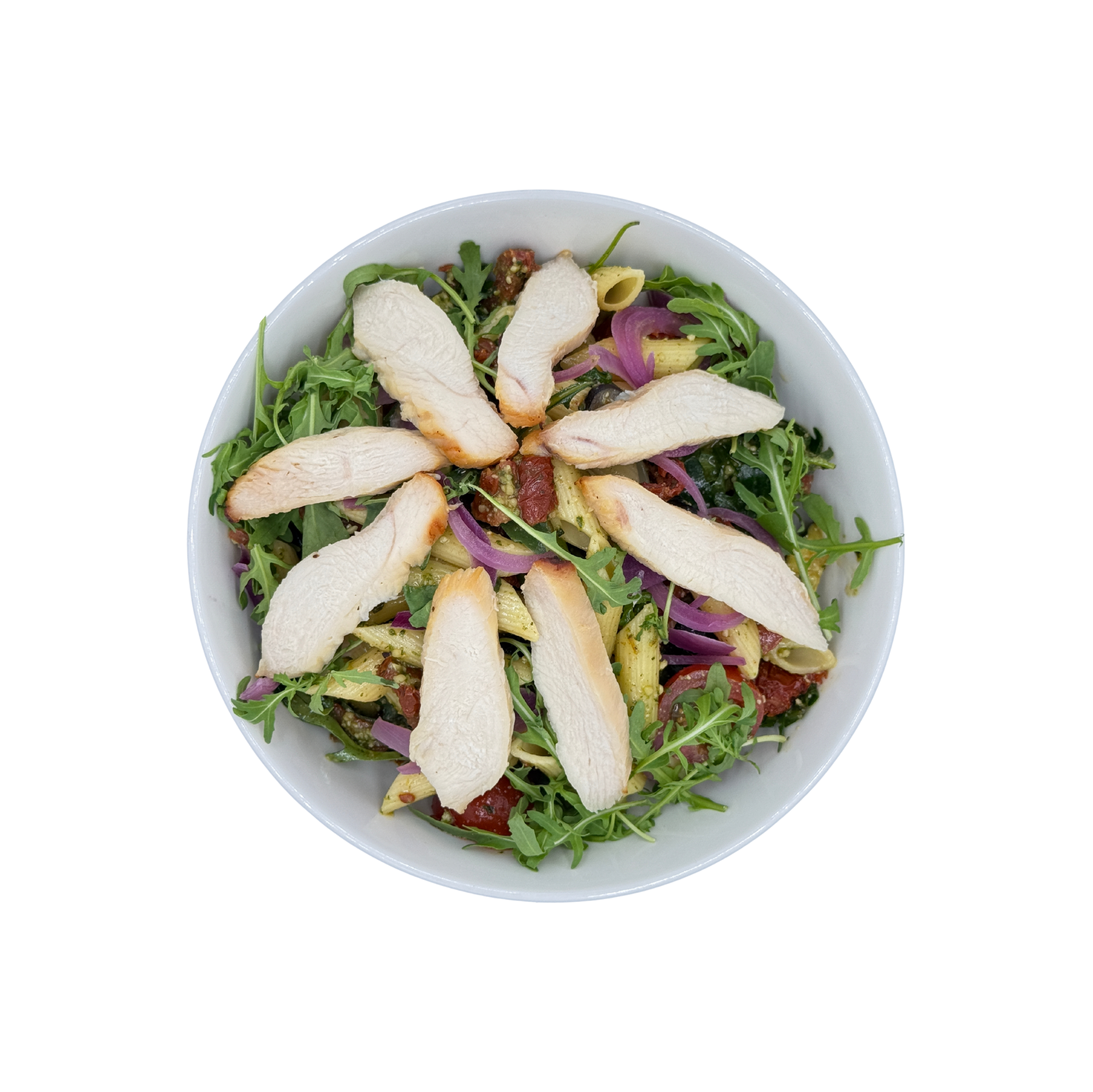 Italienischer Nudelsalat mit Hähnchen