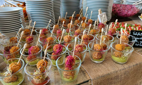 Gabelfood in Gläsern