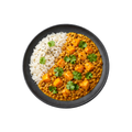 Kürbis-Linsen-Curry mit Reis