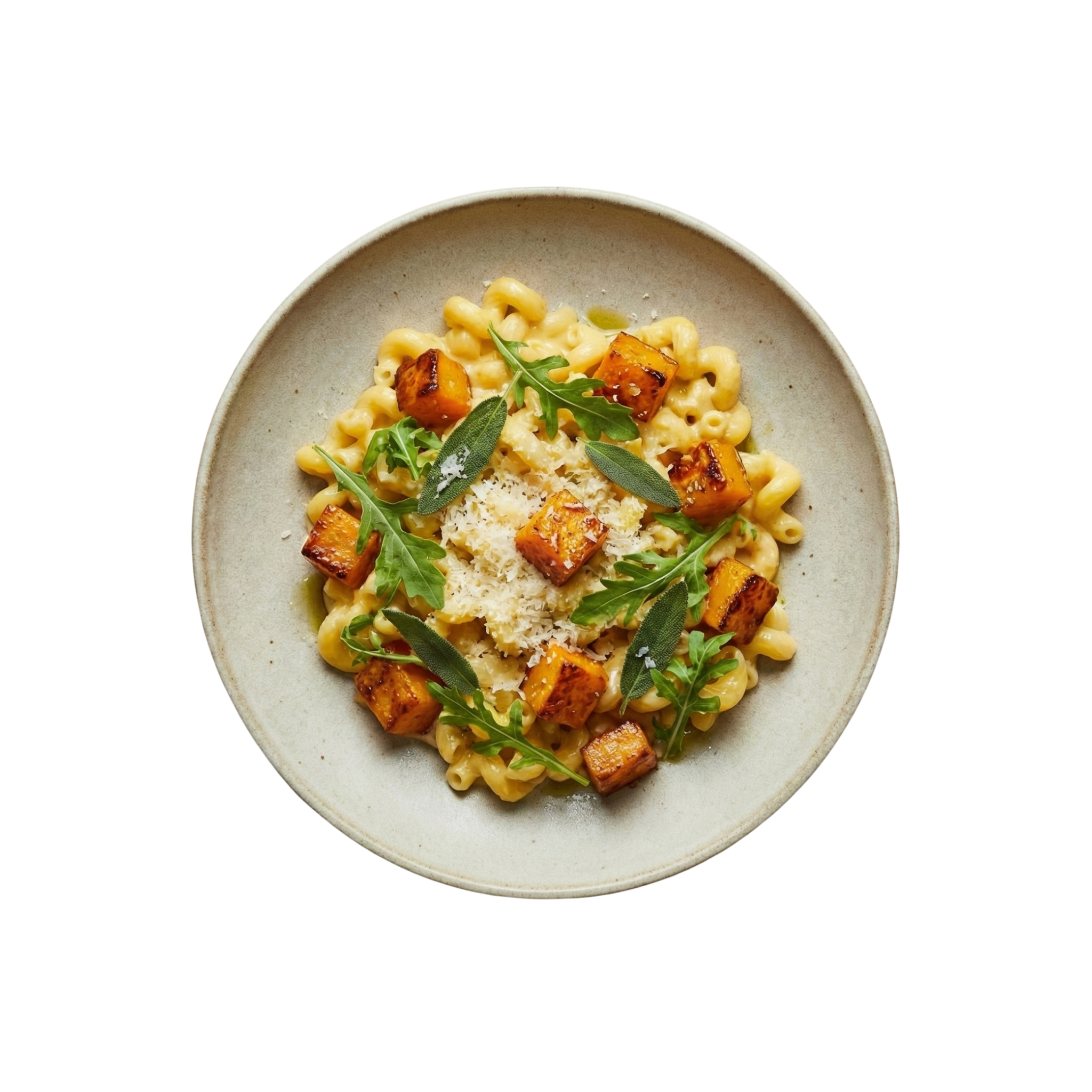 Mac N Cheese mit gegrilltem Kürbis