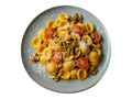 Orecchiette mit Kürbissugo und karamelisierten Kernen