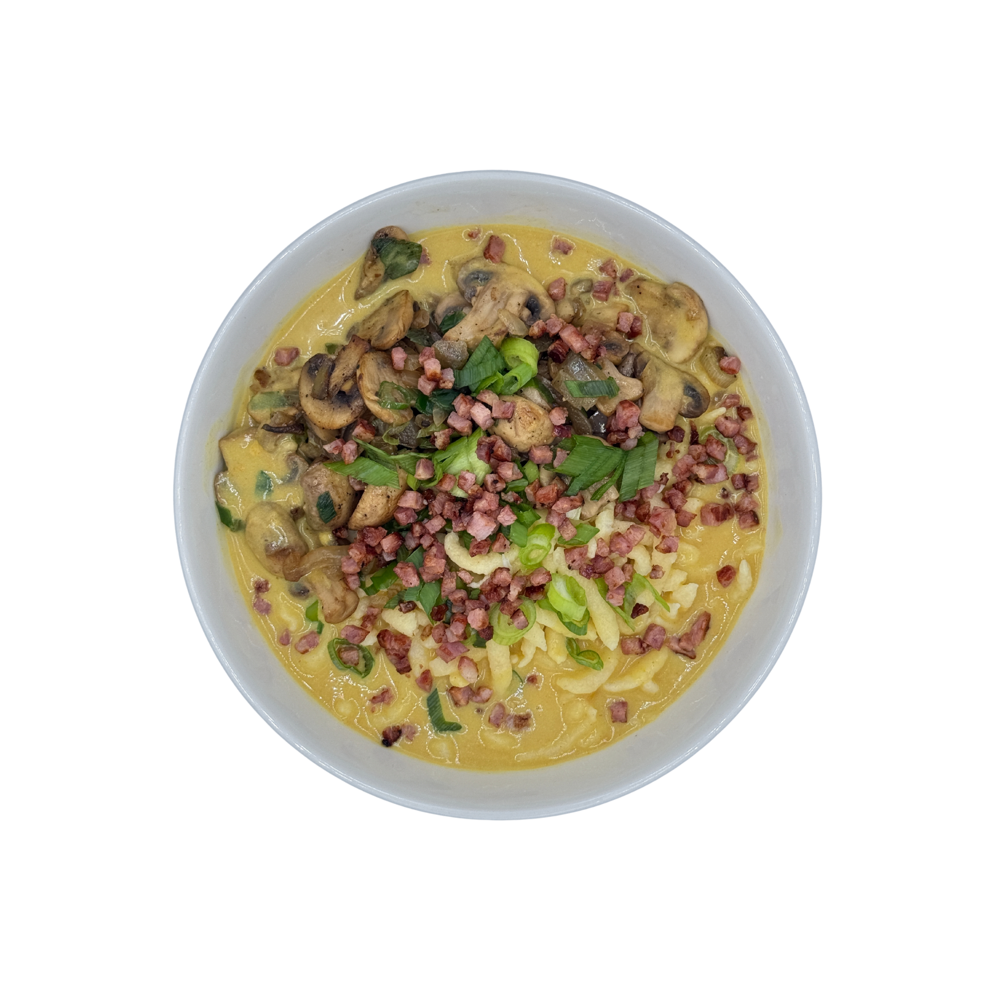 Schwäbische Spätzle Rahmpilz-Bacon